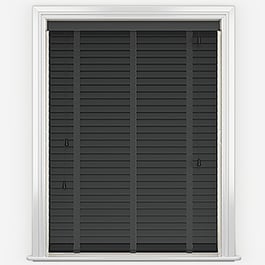 Dalby Bamboo Jarrah Black with Jet tapes Wooden Venetian Blind