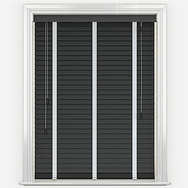 Dalby Bamboo Jarrah Black with Lunar tapes Wooden Venetian Blind