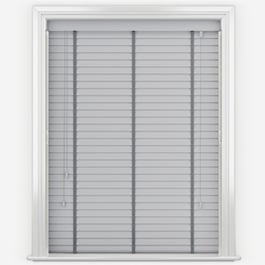 Dalby Mid Grey with Slate Tapes Wooden Venetian Blind