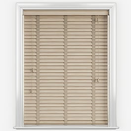 Dalby Weathered Oak with Light Beige Tapes Wooden Venetian Blind