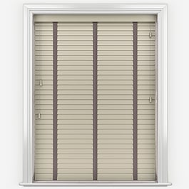 Opulence Pebble with Stealth Tapes Wooden Venetian Blind