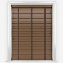 Opulence Walnut with Cocoa Tapes Wooden Venetian Blind