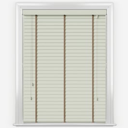 Statement Limestome with Copper Tapes Faux Wood Venetian Blind