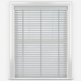 Embossed French Grey with Flint Tapes Faux Wood Venetian Blind