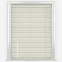 Plass Embossed Classic Cream with Barley Tapes Faux Wood Venetian Blind