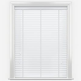 Designer Piano Gloss White with Tapes Wooden Venetian Blind