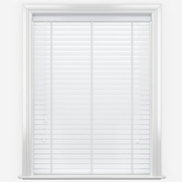 Designer Piano White with Tapes Wooden Venetian Blind