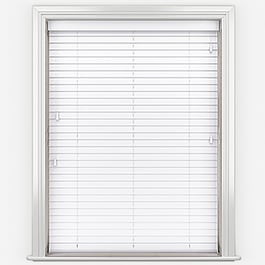 WoodLux Brilliant White Faux Wood Venetian Blind