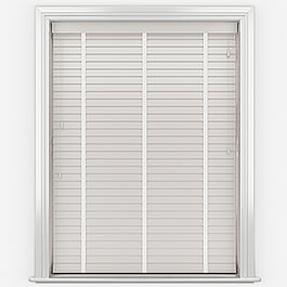 WoodLux Cotton Cream with Tapes Faux Wood Venetian Blind