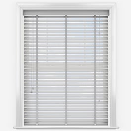 WoodLux French Grey with Tapes Faux Wood Venetian Blind