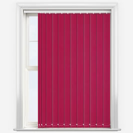 Touched by Design Deluxe Plain Deep Pink Vertical Blind