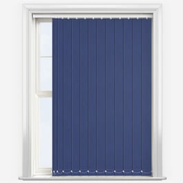 Touched by Design Deluxe Plain Denim Blue Vertical Blind