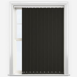 Touched by Design Deluxe Plain Espresso Vertical Blind