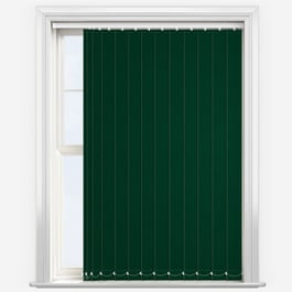Touched by Design Deluxe Plain Forest Green Vertical Blind