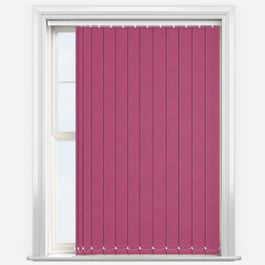 Touched by Design Deluxe Plain Hot Pink Vertical Blind