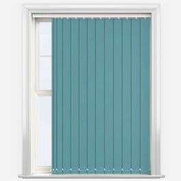 Touched by Design Deluxe Plain Ocean Green Vertical Blind