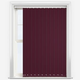 Touched by Design Deluxe Plain Plum Vertical Blind