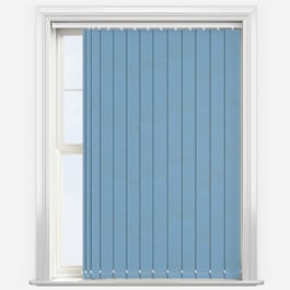 Touched by Design Deluxe Plain Powder Blue Vertical Blind