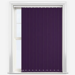 Touched by Design Deluxe Plain Purple Vertical Blind