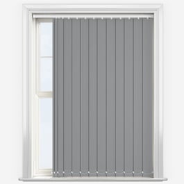 Touched by Design Deluxe Plain Storm Grey Vertical Blind