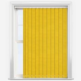 Touched by Design Deluxe Plain Sunshine Yellow Vertical Blind