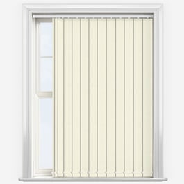 Touched by Design Deluxe Plain Vanilla Cream Vertical Blind