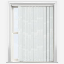 Touched by Design Deluxe Plain White Vertical Blind