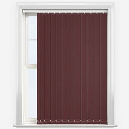 Touched By Design Optima Blackout Merlot Red Vertical Blind
