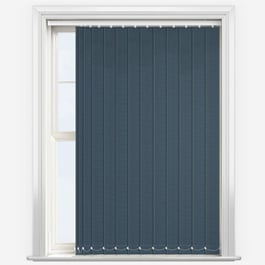Touched by Design Supreme Blackout Prussian Blue Vertical Blind