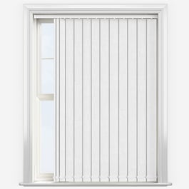 Touched By Design Voga Blackout White Textured Vertical Blind