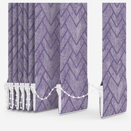 Arena Isabelle Aubergine Vertical Blind Replacement Slats