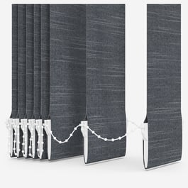 Arena Linenweave Charcoal Vertical Blind Replacement Slats