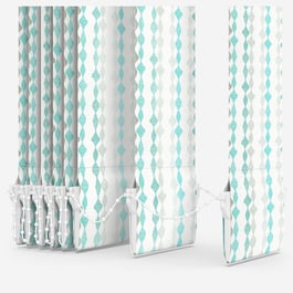 Arena Romain Turquoise Vertical Blind Replacement Slats