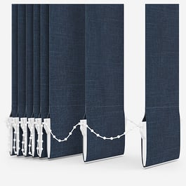 Leniro Blackout Navy Blue Vertical Blind Replacement Slats