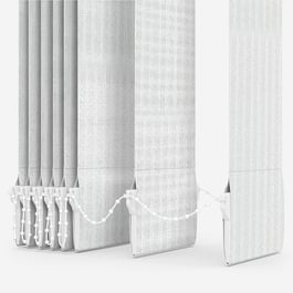 Herringbone White Vertical Blind Replacement Slats