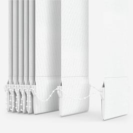 Somerset White Blackout Vertical Blind Replacement Slats