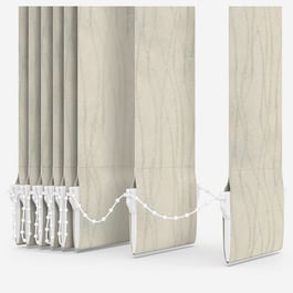 Louvolite Cascade Cream Vertical Blind Replacement Slats