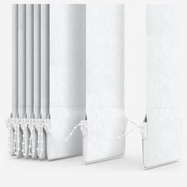 Kona White Vertical Blind Replacement Slats