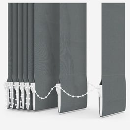 Louvolite Mineral Pewter Vertical Blind Replacement Slats