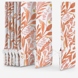 Petal Blackout Terracotta Blush Vertical Blind Replacement Slats