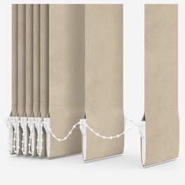 Windsor Blackout Oatmeal Vertical Blind Replacement Slats