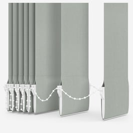 Touched By Design Absolute Blackout Grey Vertical Blind Replacement Slats