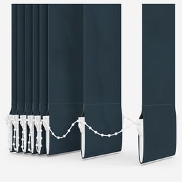 Touched by Design Deluxe Plain Airforce Blue Vertical Blind Replacement Slats