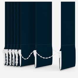 Touched by Design Deluxe Plain Azure Vertical Blind Replacement Slats