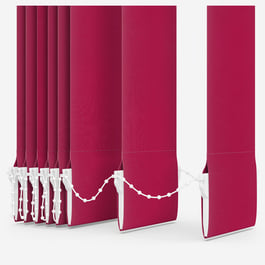 Touched By Design Deluxe Plain Deep Pink Vertical Blind Replacement Slats