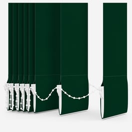 Touched by Design Deluxe Plain Forest Green Vertical Blind Replacement Slats