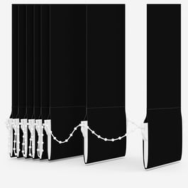 Touched By Design Deluxe Plain Jet Vertical Blind Replacement Slats