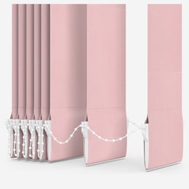 Touched By Design Deluxe Plain Peony Pink Vertical Blind Replacement Slats