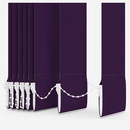 Touched by Design Deluxe Plain Purple Vertical Blind Replacement Slats