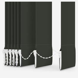 Touched by Design Deluxe Plain Shadow Grey Vertical Blind Replacement Slats